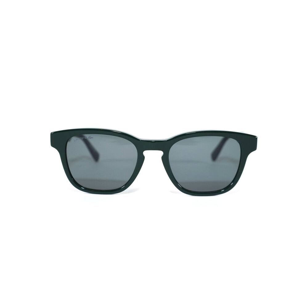 Lacoste Rounded Square Men's Sunglasses – Deep Jade Green / Grey Lenses – NWT